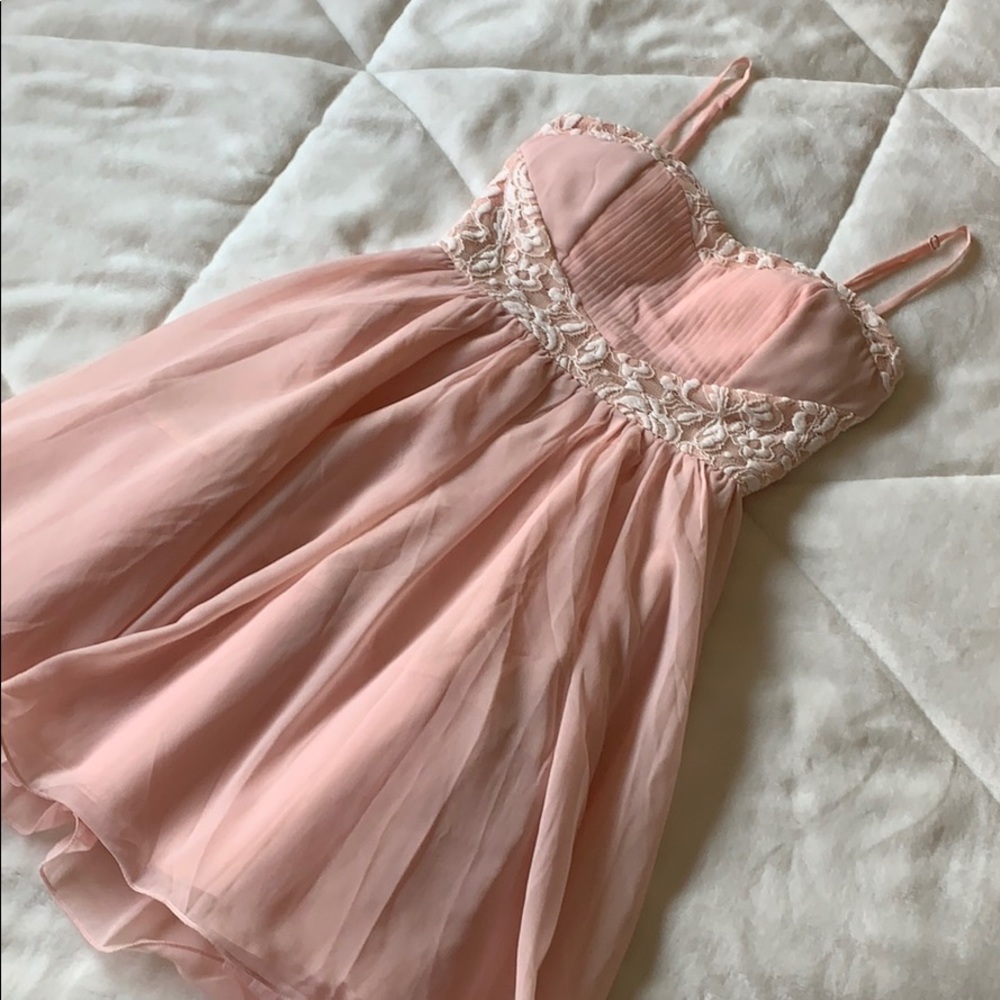 Pink babydoll dress